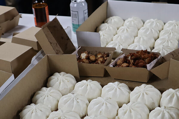 Close up photo of bao from Wonderbao
